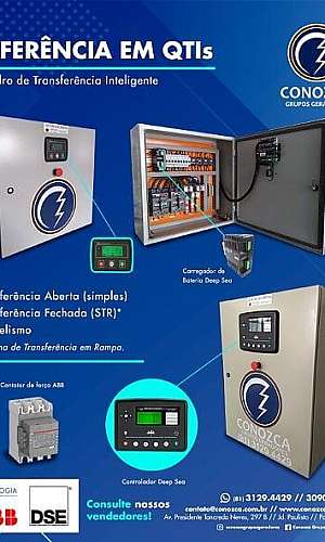 Painel de transferência para gerador Painel de transferência para gerador