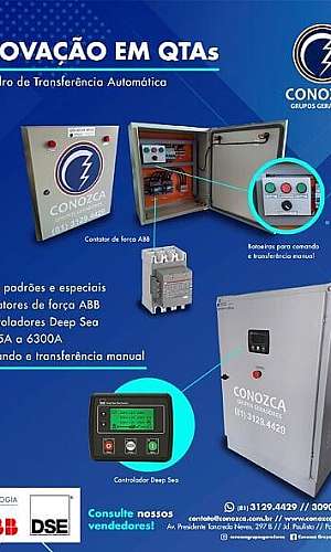 Quadro de transferência automática para gerador